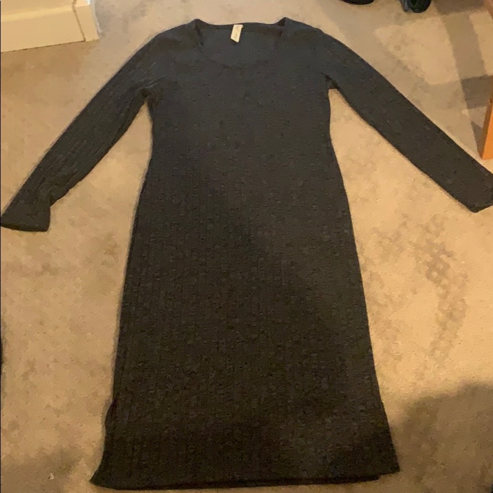 Allison Joy heather grey sweater dress
